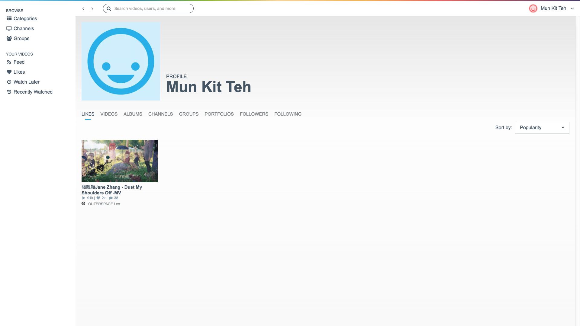 Profile Page